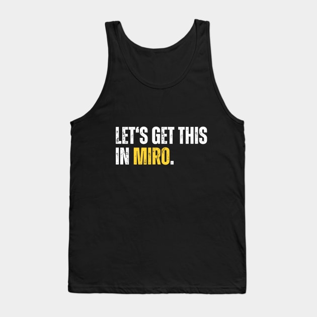 Let's get this in MIRO Tank Top by guncle.co